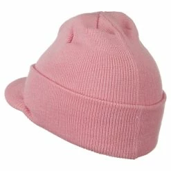 MG Cuff Knitted Beanie With Visor Bill -Adams Shop ck012cv 2