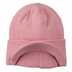 MG Cuff Knitted Beanie With Visor Bill -Adams Shop ck012cv 5