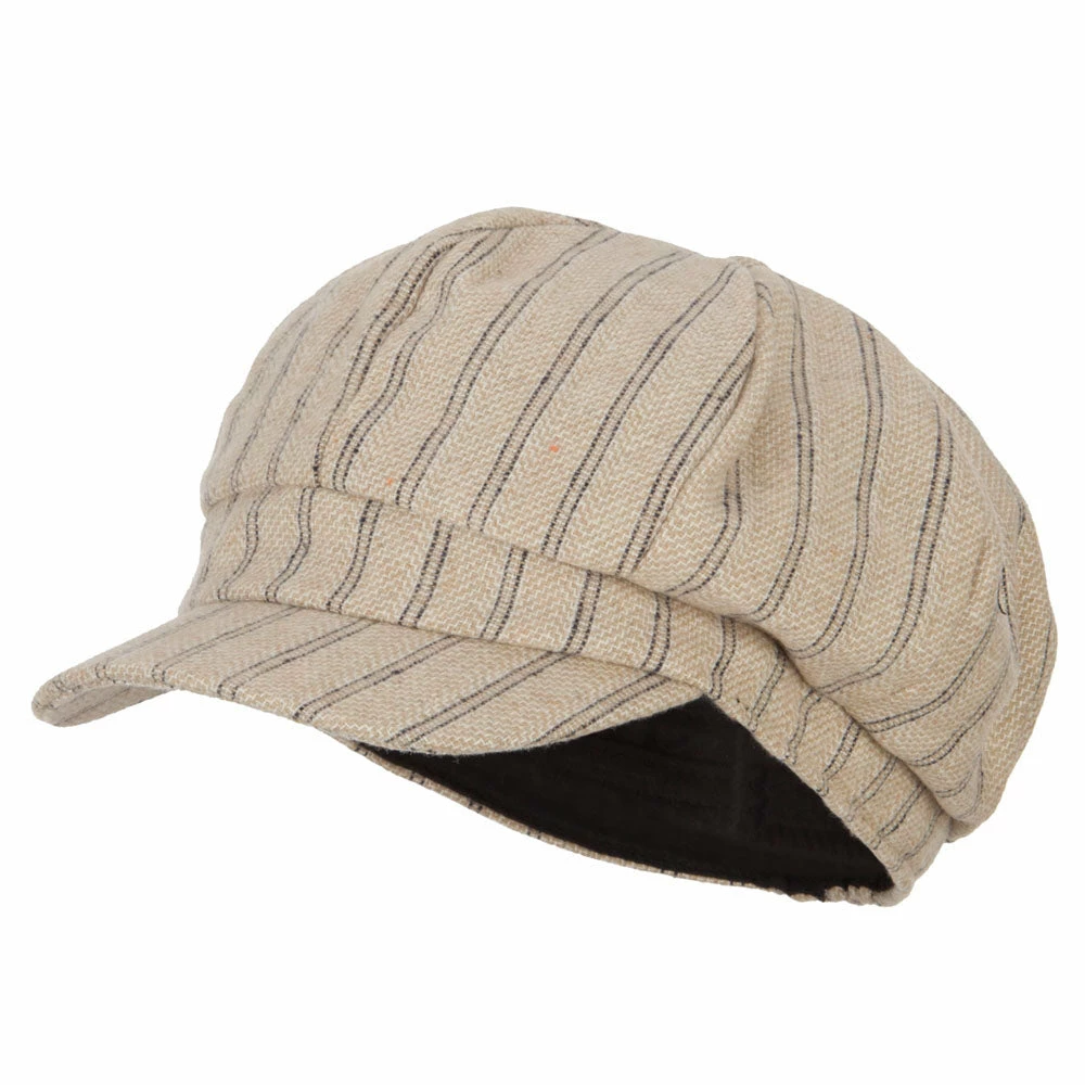 Something Special Classic Herringbone Patterned Newsboy Hat 3 Something Special Classic Herringbone Patterned Newsboy Hat