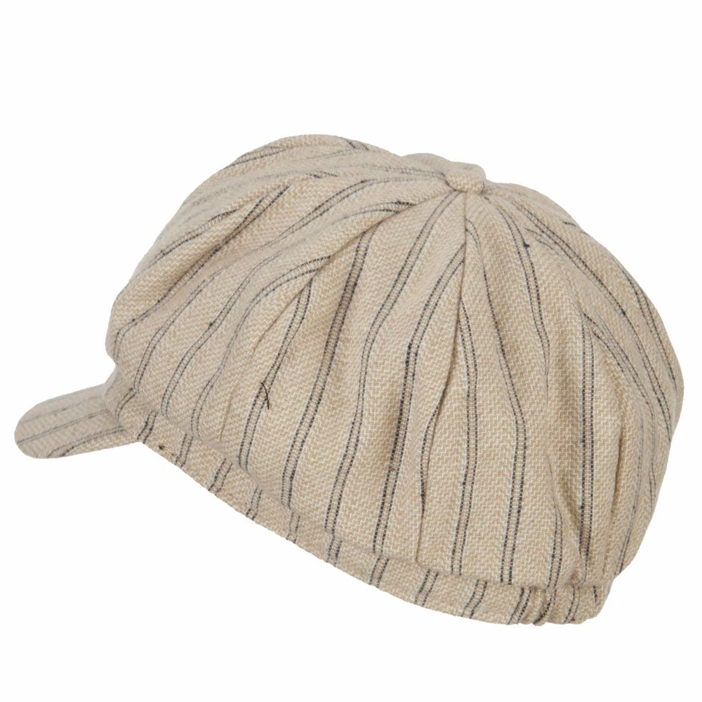 Something Special Classic Herringbone Patterned Newsboy Hat 4 Something Special Classic Herringbone Patterned Newsboy Hat - Image 2