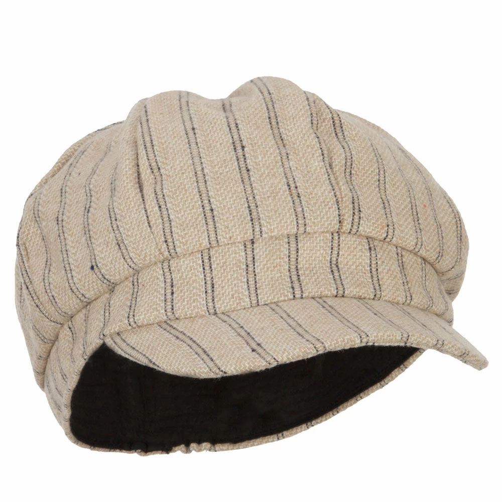 Something Special Classic Herringbone Patterned Newsboy Hat 6 Something Special Classic Herringbone Patterned Newsboy Hat - Image 4