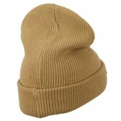 Something Special Stone And Cross Long Cuff Beanie -Adams Shop cl002bf sand 3