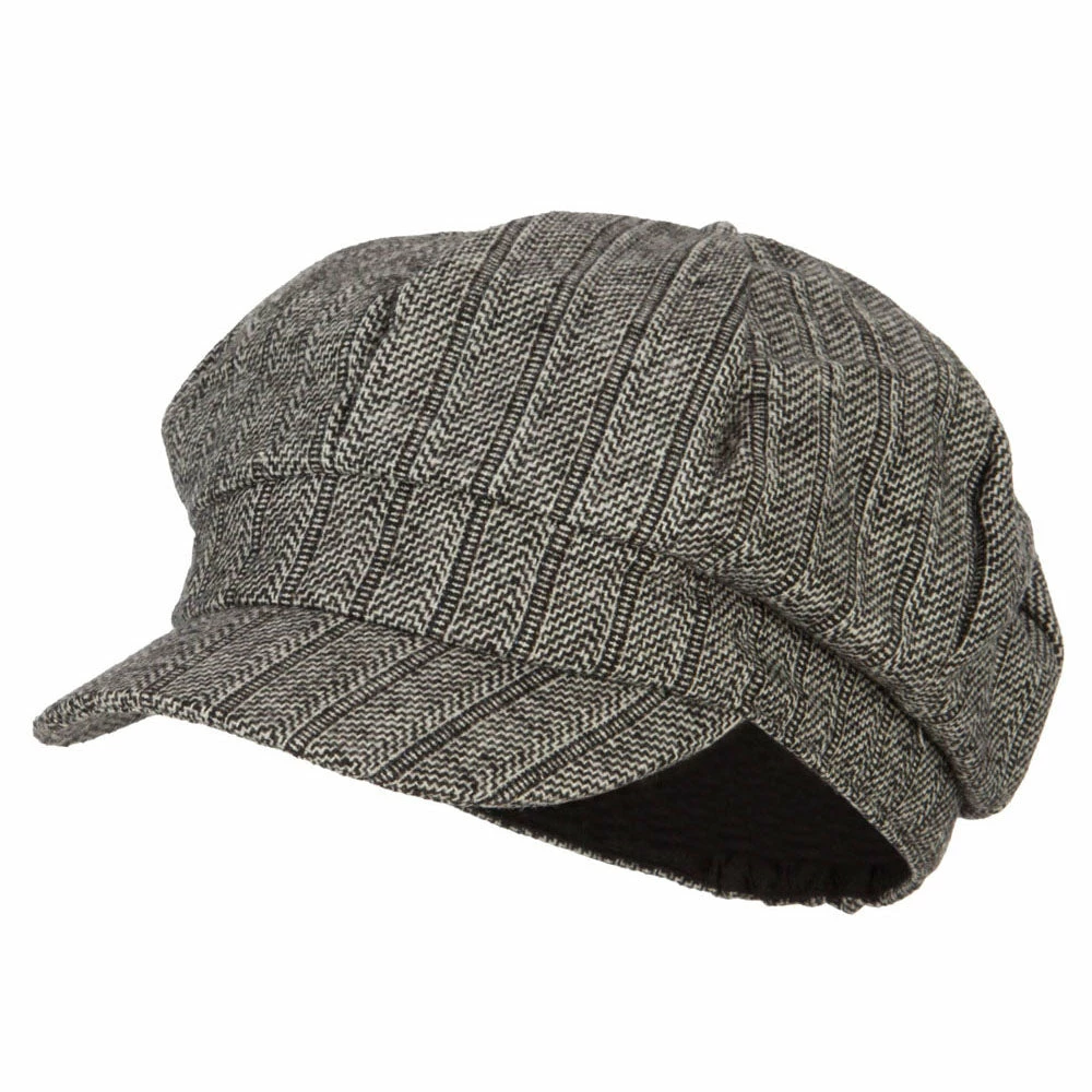 Something Special Classic Herringbone Patterned Newsboy Hat 8 Something Special Classic Herringbone Patterned Newsboy Hat - Image 6
