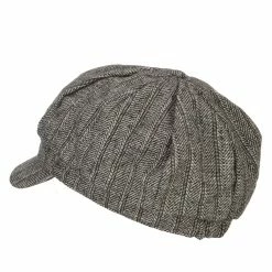 Something Special Classic Herringbone Patterned Newsboy Hat 23 Something Special Classic Herringbone Patterned Newsboy Hat -Adams Shop cl002nb grey 2