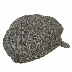 Something Special Classic Herringbone Patterned Newsboy Hat 24 Something Special Classic Herringbone Patterned Newsboy Hat -Adams Shop cl002nb grey 3