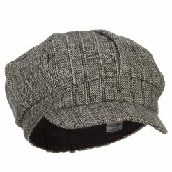 Something Special Classic Herringbone Patterned Newsboy Hat 25 Something Special Classic Herringbone Patterned Newsboy Hat -Adams Shop cl002nb grey 4