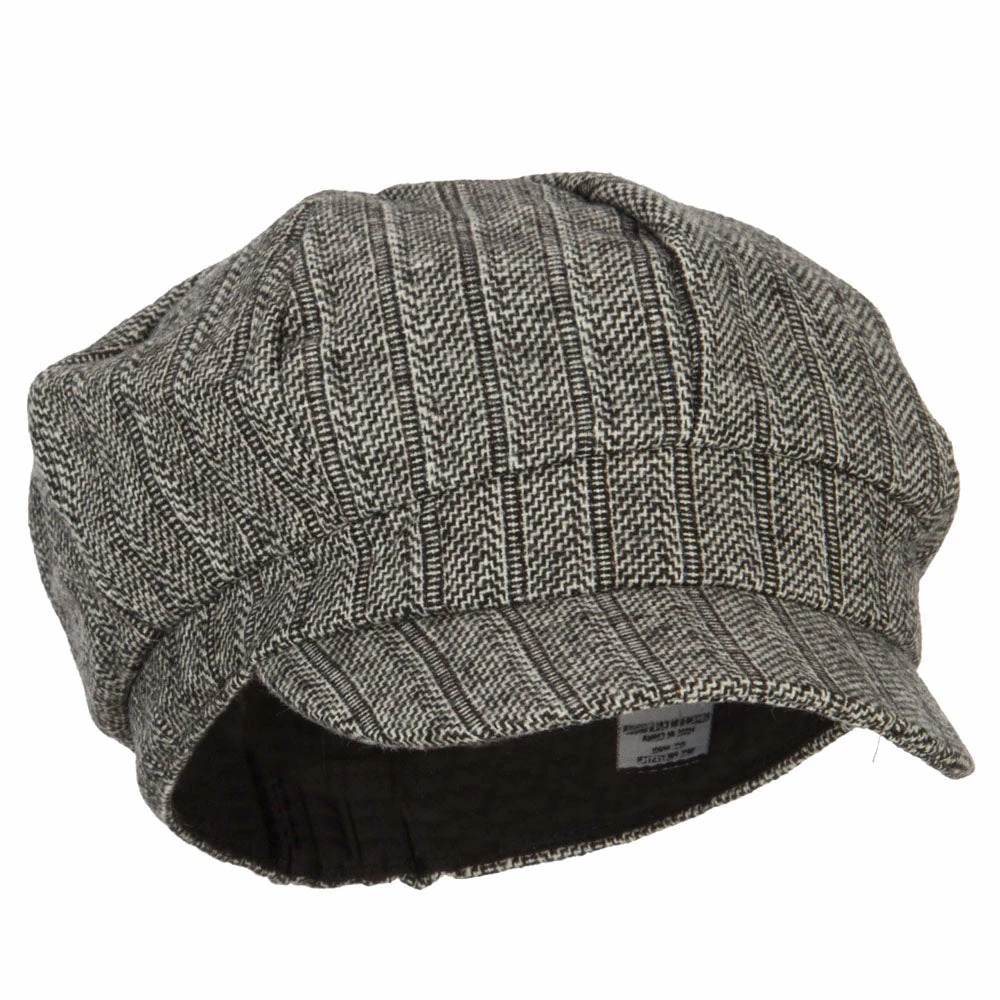Something Special Classic Herringbone Patterned Newsboy Hat 11 Something Special Classic Herringbone Patterned Newsboy Hat - Image 9