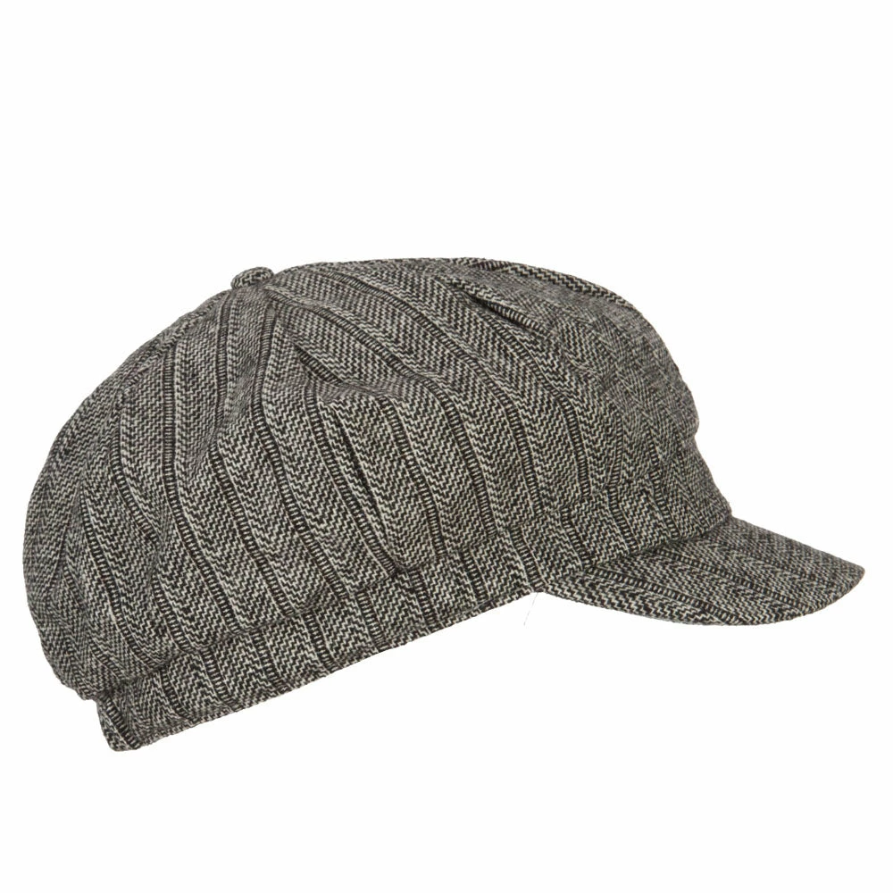 Something Special Classic Herringbone Patterned Newsboy Hat 12 Something Special Classic Herringbone Patterned Newsboy Hat - Image 10
