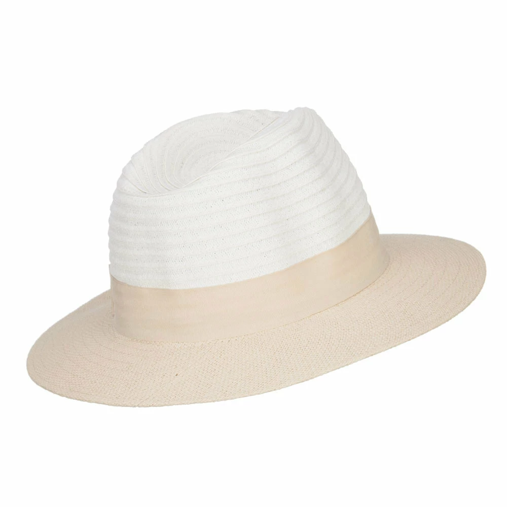 Hatiya Color Block Panama Hat With Band 10 Hatiya Color Block Panama Hat With Band - Image 8