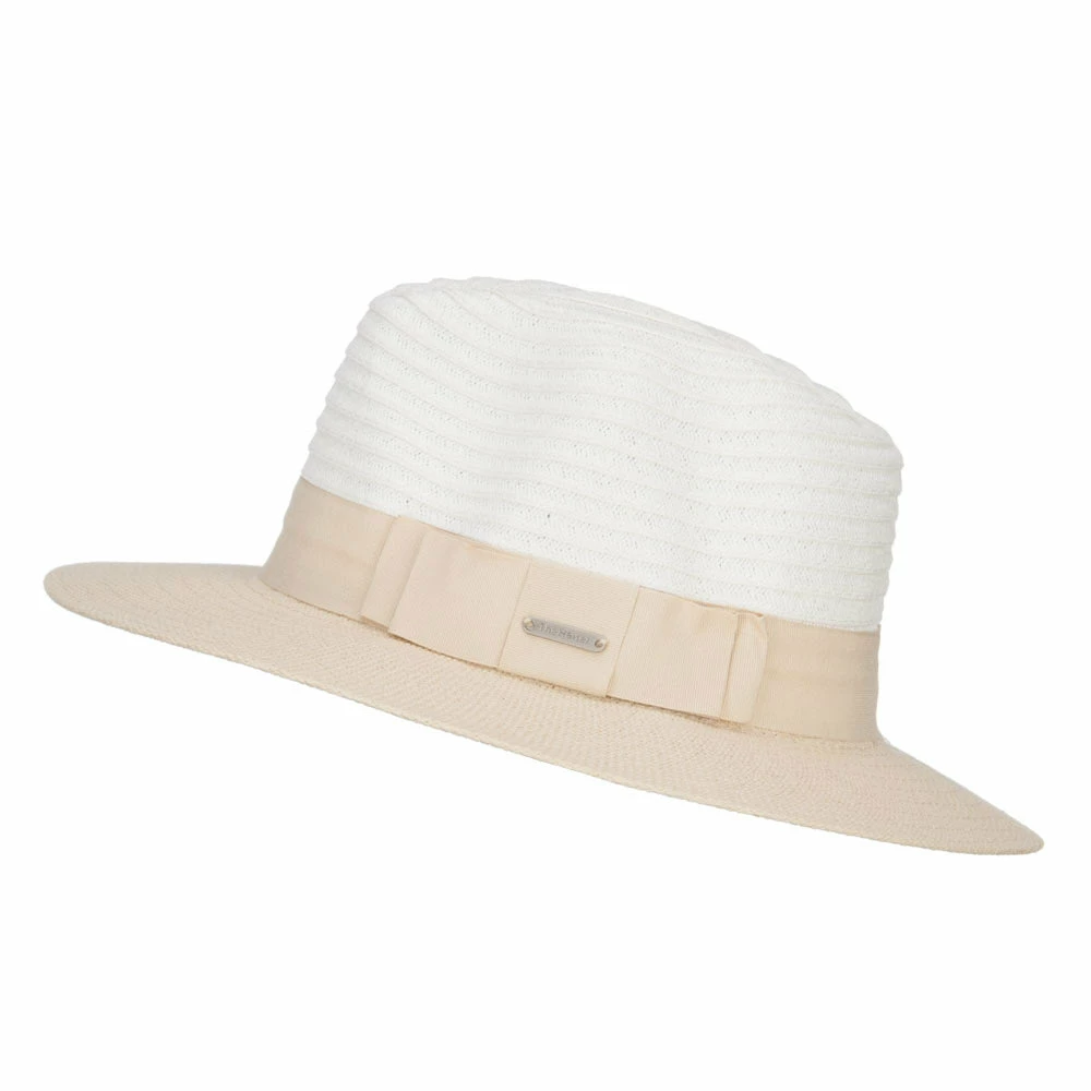 Hatiya Color Block Panama Hat With Band 12 Hatiya Color Block Panama Hat With Band - Image 10