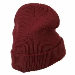 Something Special Stone And Cross Long Cuff Beanie -Adams Shop cl003bf burgundy 3