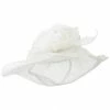 Jeanne Simmons Crownless Folded Brim Sinamay Hat