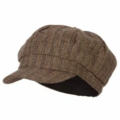 Something Special Classic Herringbone Patterned Newsboy Hat 27 Something Special Classic Herringbone Patterned Newsboy Hat -Adams Shop cl003nb brown 1