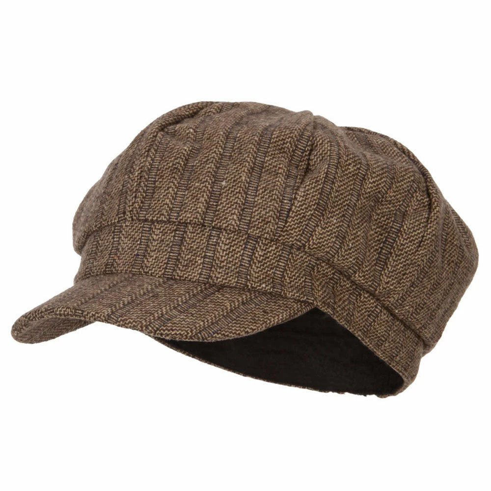 Something Special Classic Herringbone Patterned Newsboy Hat 13 Something Special Classic Herringbone Patterned Newsboy Hat - Image 11