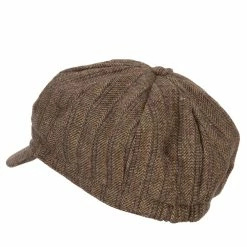 Something Special Classic Herringbone Patterned Newsboy Hat 28 Something Special Classic Herringbone Patterned Newsboy Hat -Adams Shop cl003nb brown 2