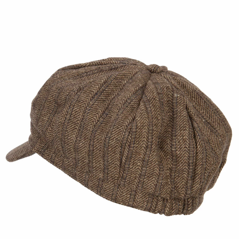 Something Special Classic Herringbone Patterned Newsboy Hat 14 Something Special Classic Herringbone Patterned Newsboy Hat - Image 12