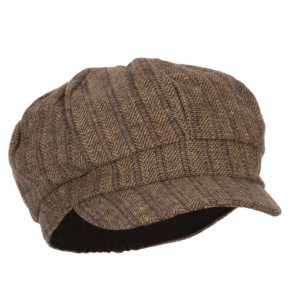 Something Special Classic Herringbone Patterned Newsboy Hat 16 Something Special Classic Herringbone Patterned Newsboy Hat - Image 14