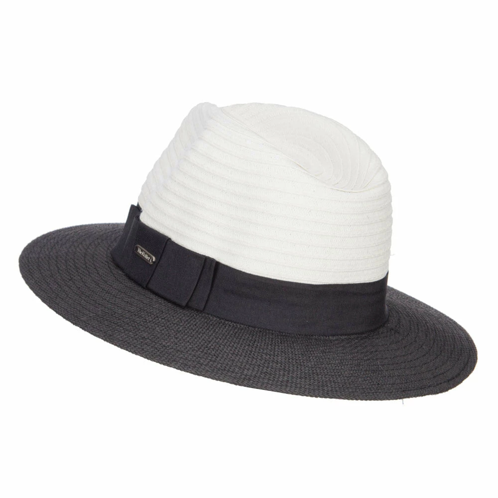 Hatiya Color Block Panama Hat With Band 14 Hatiya Color Block Panama Hat With Band - Image 12
