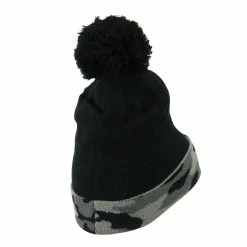 City Hunter Camouflage Cuff Pom Beanie -Adams Shop cm001bf grey 3 1