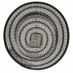 Jeanne Simmons Women's Crochet Weave Paper Braid Boater Hat 21 Jeanne Simmons Women's Crochet Weave Paper Braid Boater Hat -Adams Shop cr001pp black white 5