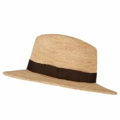 Jeanne Simmons Women's Raffia Fedora Hat With Grosgrain Band -Adams Shop cr001sf natural 5