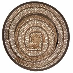 Jeanne Simmons Women's Crochet Weave Paper Braid Boater Hat 26 Jeanne Simmons Women's Crochet Weave Paper Braid Boater Hat -Adams Shop cr002pp brown combo 5