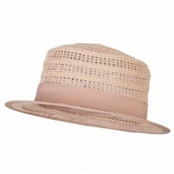 Jeanne Simmons Women's Crochet Weave Paper Braid Boater Hat 27 Jeanne Simmons Women's Crochet Weave Paper Braid Boater Hat -Adams Shop cr003pp pink 1