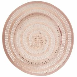 Jeanne Simmons Women's Crochet Weave Paper Braid Boater Hat 31 Jeanne Simmons Women's Crochet Weave Paper Braid Boater Hat -Adams Shop cr003pp pink 5