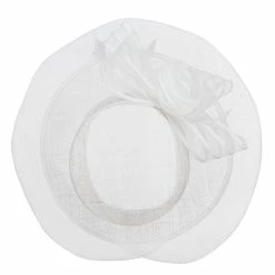 Something Special Crin Flower Feathers Sinamay Hat 3 31 Something Special Crin Flower Feathers Sinamay Hat 3 -Adams Shop cr005fs white 5