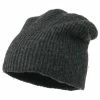 Rasta World Wool Color Speckled Long Beanie -Adams Shop cs001bd charcoal 1