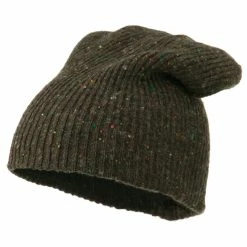 Rasta World Wool Color Speckled Long Beanie -Adams Shop cs002bd brown 1
