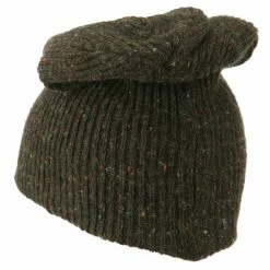 Rasta World Wool Color Speckled Long Beanie -Adams Shop cs002bd brown 2