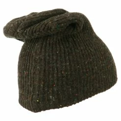 Rasta World Wool Color Speckled Long Beanie -Adams Shop cs002bd brown 3
