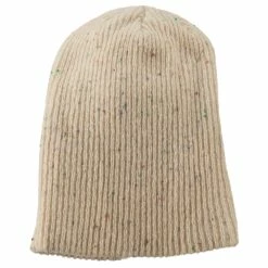 Rasta World Wool Color Speckled Long Beanie -Adams Shop cs004bd ivory 5