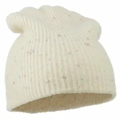 Rasta World Wool Color Speckled Long Beanie -Adams Shop cs005bd beige 4