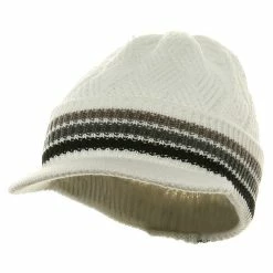 Rasta World Acrylic Rasta Beanie Visor 137 Rasta World Acrylic Rasta Beanie Visor -Adams Shop cs017at white grey 1