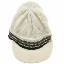 Rasta World Acrylic Rasta Beanie Visor 140 Rasta World Acrylic Rasta Beanie Visor -Adams Shop cs017at white grey 4