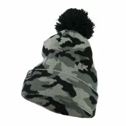 City Hunter Camouflage All Over Pom Cuff Beanie