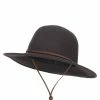 Jeanne Simmons Round Crown Wool Felt Hat 1 Jeanne Simmons Round Crown Wool Felt Hat -Adams Shop cw001fr chocolate 1 1