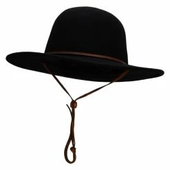 Jeanne Simmons Round Crown Wool Felt Hat 27 Jeanne Simmons Round Crown Wool Felt Hat -Adams Shop cw003fr black 1 2