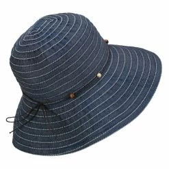 Jeanne Simmons Adjustable Crushable Bucket Hat -Adams Shop cz001cr denim 3