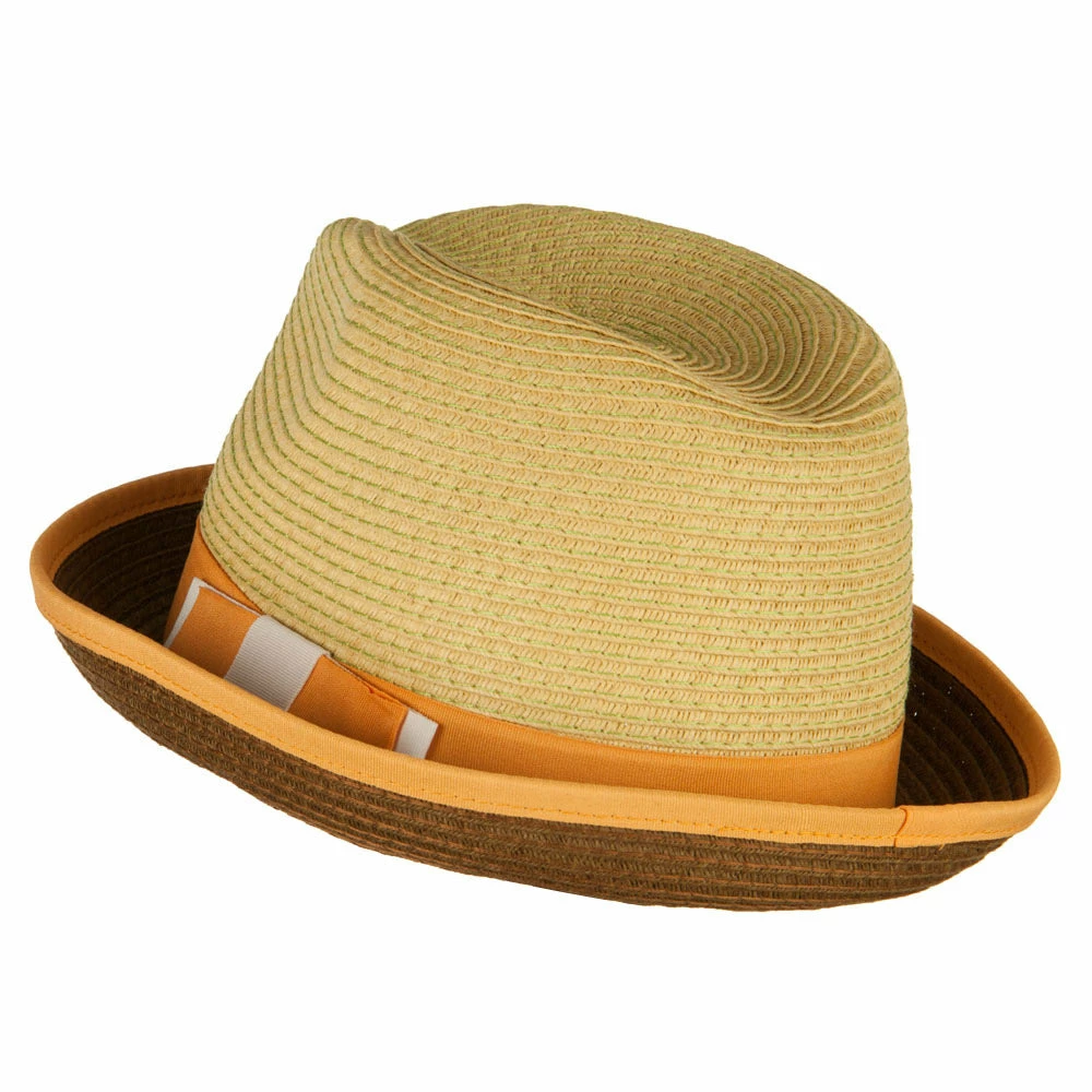 Jeanne Simmons Men's Double Bow Band Fedora 4 Jeanne Simmons Men's Double Bow Band Fedora - Image 2