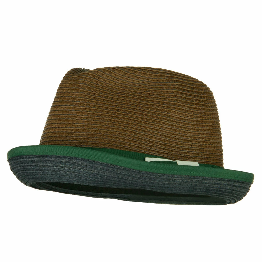 Jeanne Simmons Men's Double Bow Band Fedora 8 Jeanne Simmons Men's Double Bow Band Fedora - Image 6