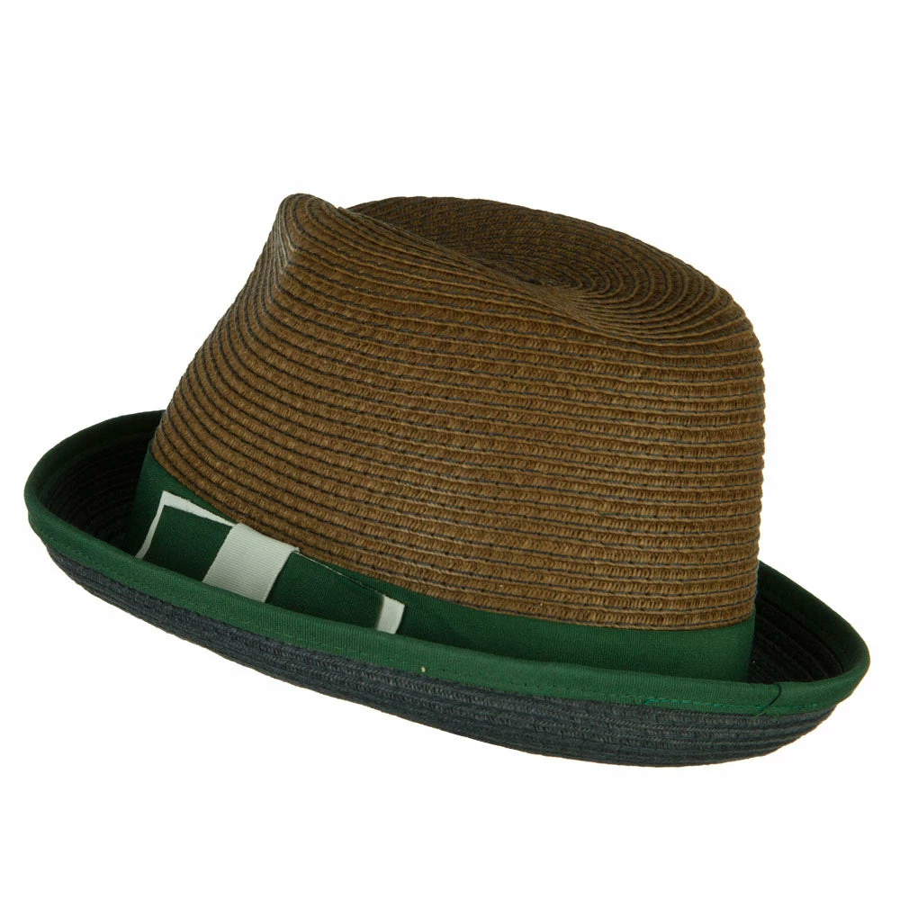 Jeanne Simmons Men's Double Bow Band Fedora 9 Jeanne Simmons Men's Double Bow Band Fedora - Image 7