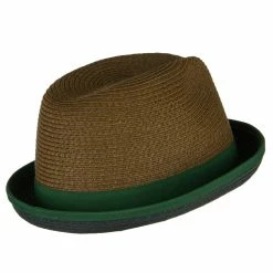 Jeanne Simmons Men's Double Bow Band Fedora 19 Jeanne Simmons Men's Double Bow Band Fedora -Adams Shop db002tf brown 3