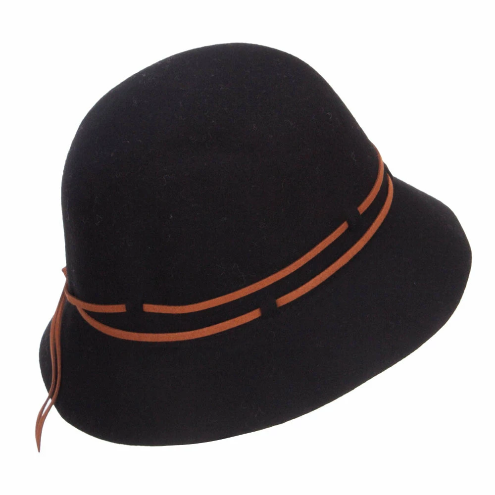 Jeanne Simmons Women's Double Tie Wool Cloche Hat 10 Jeanne Simmons Women's Double Tie Wool Cloche Hat - Image 8