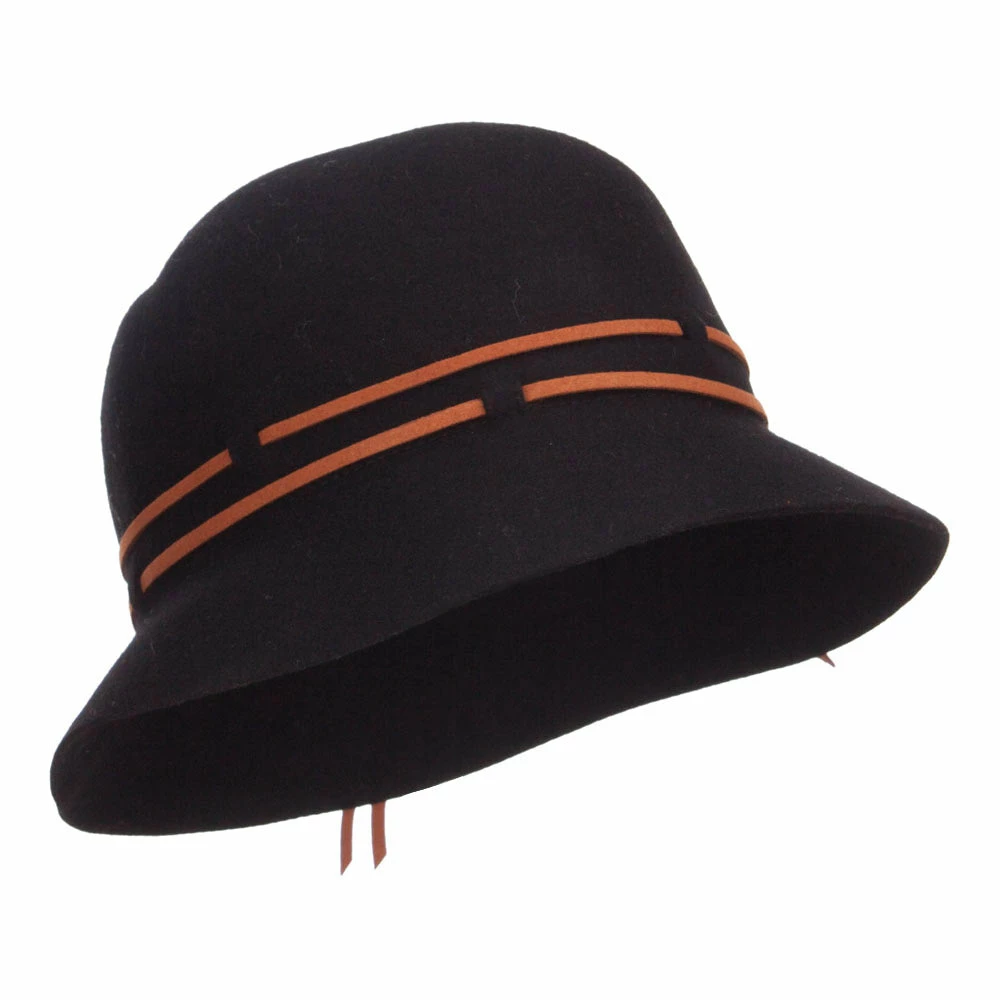 Jeanne Simmons Women's Double Tie Wool Cloche Hat 11 Jeanne Simmons Women's Double Tie Wool Cloche Hat - Image 9