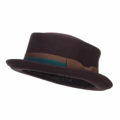 Jeanne Simmons Men's Wool Felt Pork Pie Fedora