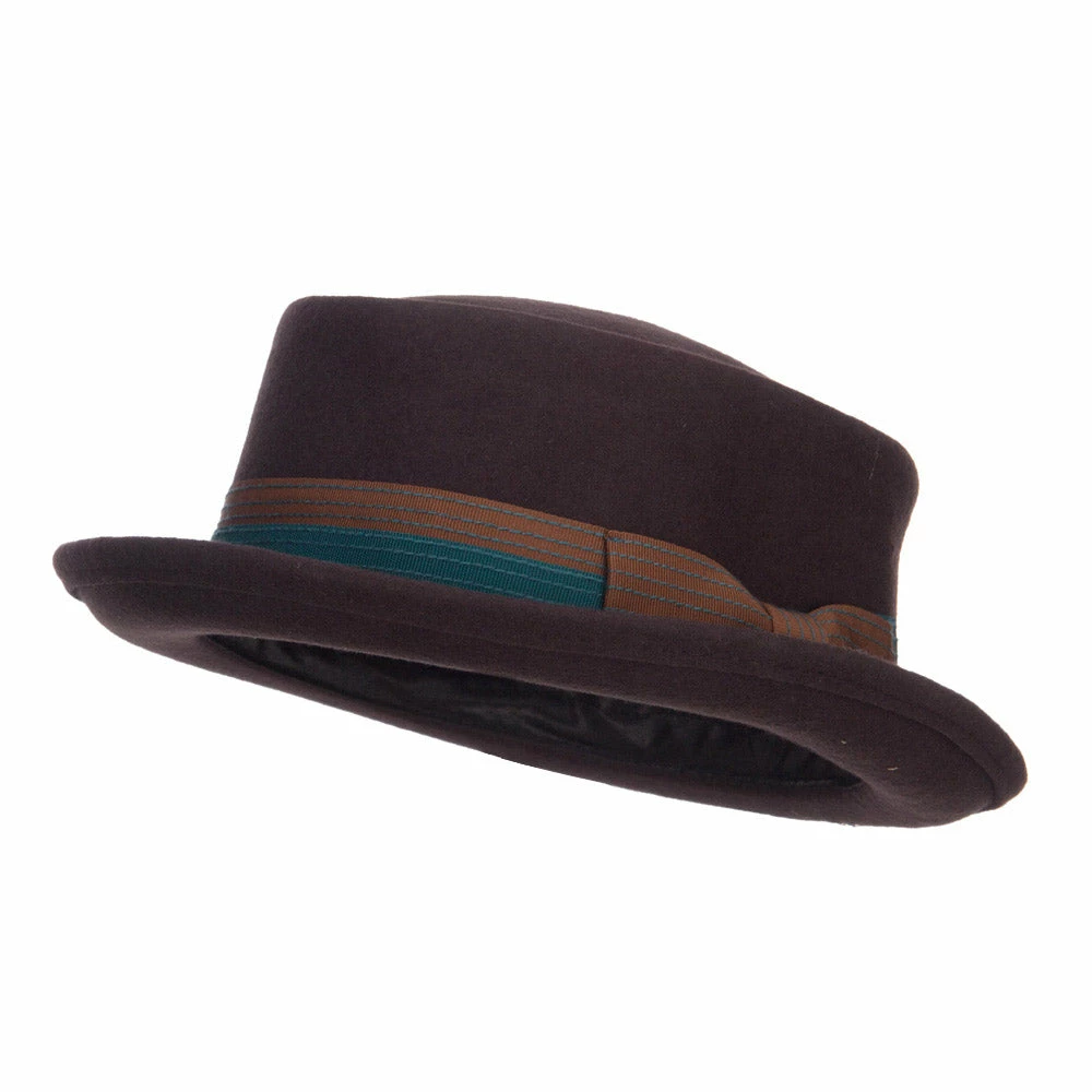 Jeanne Simmons Men's Wool Felt Pork Pie Fedora 3 Jeanne Simmons Men's Wool Felt Pork Pie Fedora