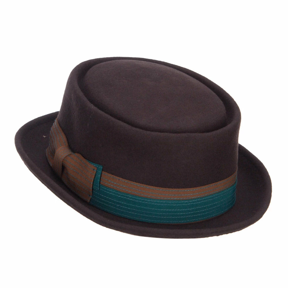 Jeanne Simmons Men's Wool Felt Pork Pie Fedora 4 Jeanne Simmons Men's Wool Felt Pork Pie Fedora - Image 2